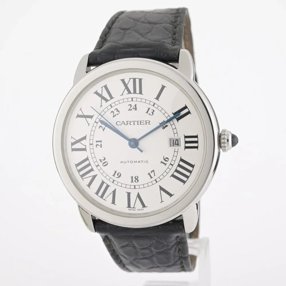 Cartier Ronde Solo XL 3802 W6701010 42mm Stainless Steel Watch W/ Box - Picture 3 of 13